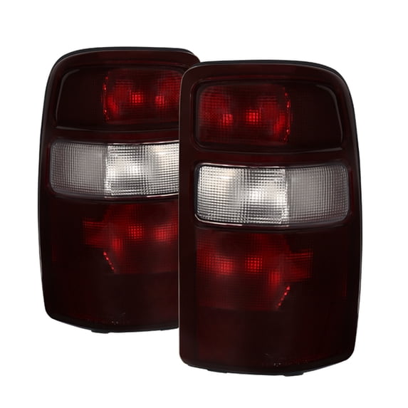 Xtune GMC Yukon 00-06 OEM Style Tail Lights w/ Black Rim Red Smoked ALT ...