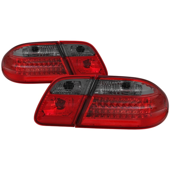 Xtune Mercedes Benz W210 E-Class 96-02 LED Tail Lights Red Smoke ALT-CL-MBW210-LED-RSM Fits select: 1996-2002 MERCEDES-BENZ E