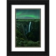 thumbnail image 1 of Xu, Mei 10x14 Black Ornate Wood Framed with Double Matting Museum Art Print Titled - Green Night, 1 of 4