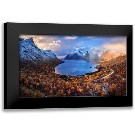 Xu, Mei 18x12 Black Modern Framed Museum Art Print Titled - Autumn In Senja