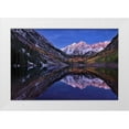 thumbnail image 1 of Xu, Mei 24x17 White Modern Wood Framed Museum Art Print Titled - Maroon Bells Twilight, 1 of 4