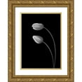 thumbnail image 1 of Xu, Tony 14x18 Gold Ornate Wood Framed with Double Matting Museum Art Print Titled - Flowers Love, 1 of 4
