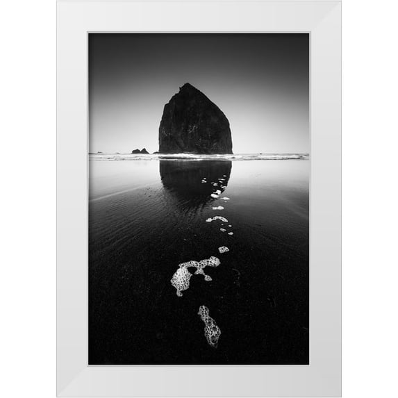 Xu, Tony 23x32 White Modern Wood Framed Museum Art Print Titled - Rock