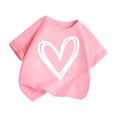 thumbnail image 1 of XuJwPNcy 2-11 Y Unisex Baby Summer Clothes Cotton Cute Graphic Tees Toddler Kids Crew Neck Short Sleeve T-Shirts Children Clothes, 1 of 5