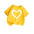 thumbnail image 1 of XuJwPNcy 2-11 Y Unisex Baby Summer Clothes Cotton Cute Graphic Tees Toddler Kids Crew Neck Short Sleeve T-Shirts Children Clothes, 1 of 5
