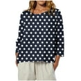 thumbnail image 1 of XuJwPNcy 3/4 Length Sleeve Tops for Women Solid Color V-Neck Loose Plus Size Blouse Beach Vacation Tunic Top Women Fall Clothes（Black,XX-Large), 1 of 7