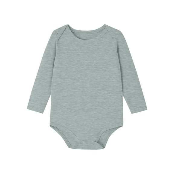 XuJwPNcy Baby Boys Girls Bodysuit Super Soft Cotton Romper Long Sleeve Crew Neck Fall Winter Onesie Infant Newborn Clothes