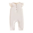 thumbnail image 1 of XuJwPNcy Baby Boys Girls Romper Sleeveless Cotton Jumpsuit Ruffle Bodysuit One Piece Newborn Infant Summer Clothes, 1 of 6