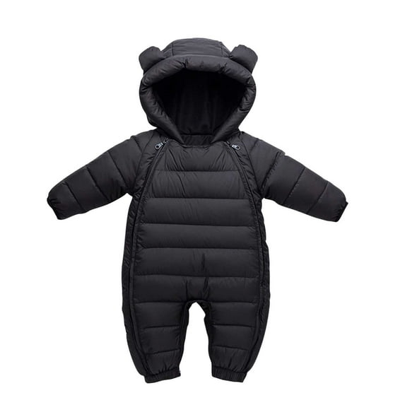 XuJwPNcy Baby Snowsuit Boys Girls Winter Clothes Infant Warm Jacket Newborn One Piece Coat with Hooded 3-24 Months