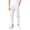 thumbnail image 1 of XuJwPNcy Boys Sweatpants Athletic Workout Pull on Joggers Pants Comfy Kids Clothes(White,14-15 Years), 1 of 8