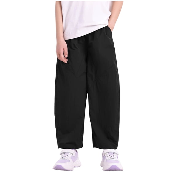 XuJwPNcy Girls Boys Pants Children Straight Leg Sun Protection Trousers Teens Summer Workout Hiking Pants with Pockets