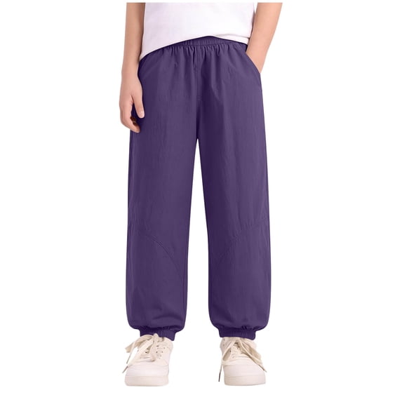 XuJwPNcy Kids Boy Girl Summer Pants Breathable UV Protection Pants Baby Thin Cinch Bottom Trousers for Outdoor Hiking Training