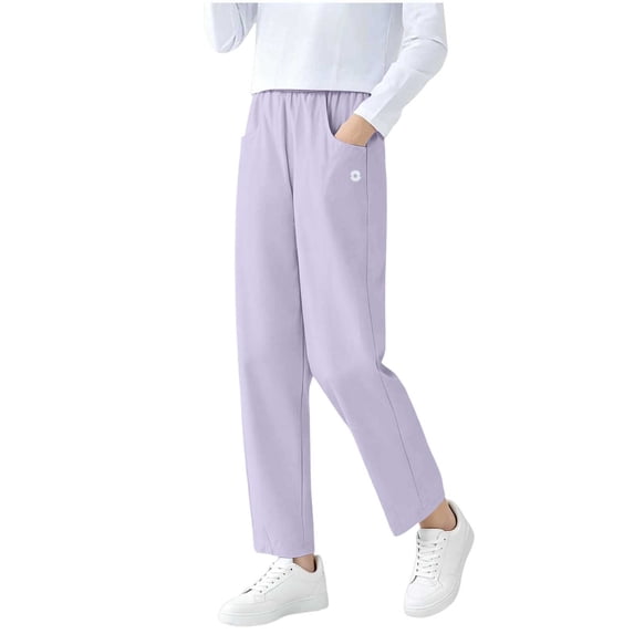 XuJwPNcy Kids Girls Boys Pants Breathable Water Resistant Trousers Unisex Comfy Straight Leg Pants Children Outfit with Pockets