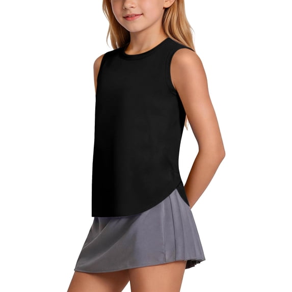 XuJwPNcy Little Girls Boys Tank Tops Summer Sleeveless Breathable Tops Children Quick Dry Workout Athletic T Shirts Activewear