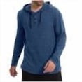 thumbnail image 1 of XuJwPNcy Men's Causal Pullover Hoodie Lightweight Solid Color Hooded Sweatshirt Tops Long Sleeve Knit Henley Shirts Fall, 1 of 6