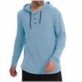 thumbnail image 1 of XuJwPNcy Men's Causal Pullover Hoodie Lightweight Solid Color Hooded Sweatshirt Tops Long Sleeve Knit Henley Shirts Fall锛圫ky Blue,X-Large), 1 of 6