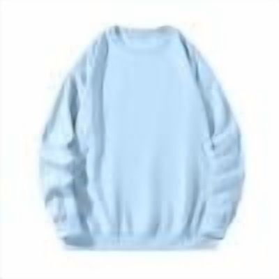 XuJwPNcy Men's Sherpa Lined Sweatshirts Big and Tall Fleece Pullover Basic Tops Warm Crewneck Fall Winter Sweatshirt(Light Blue,Large)