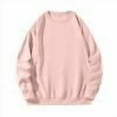 thumbnail image 1 of XuJwPNcy Men's Sherpa Lined Sweatshirts Big and Tall Fleece Pullover Basic Tops Warm Crewneck Fall Winter Sweatshirt（Pink,XX-Large), 1 of 7