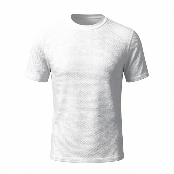 XuJwPNcy Mens T-Shirts Classic Fit Summer Short Sleeve Tops Breathable Crew Neck Shirts for Beach Vacation Big and Tall