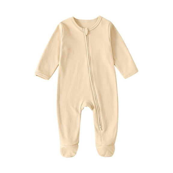 XuJwPNcy Newborn Boys Girls Clothes Solid Romper Baby Onesie Infant Cotton Clothes Baby Infant Romper Jumpsuit Outfits