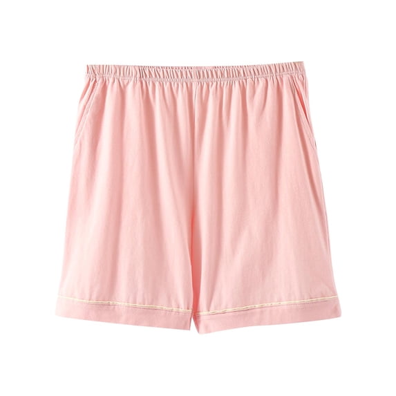 XuJwPNcy Pajama Shorts for Women Comfy Sleeping Shorts Cotton Sleepwear Stretchy Lounge Pj Bottoms with Pockets