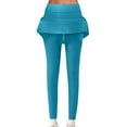 thumbnail image 1 of XuJwPNcy Skirted Leggings for Women Athletic Tennis Skirted with Leggings Workout Yoga Running Golf Skirts with Pockets（Sky Blue,X-Large), 1 of 5