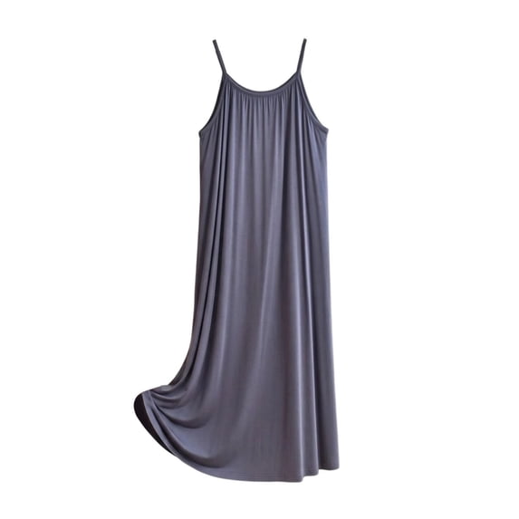 XuJwPNcy Sleeveless Nightgowns for Women Thin Spaghetti Strap Pleated Nightdress Plus Size Sleepdress Loose Casual Sleepwear