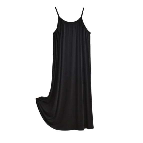 XuJwPNcy Sleeveless Nightgowns for Women Thin Spaghetti Strap Pleated Nightdress Plus Size Sleepdress Loose Casual Sleepwear