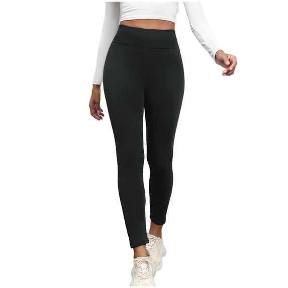 XuJwPNcy Soft Leggings for Women High Waisted Butt Lifting Workout Yoga Tights Pants Winter Leggings Women for Cold Weather(Black,Small)