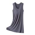 thumbnail image 1 of XuJwPNcy Tank Nightgown for Women Sleeveless Sleepshirts with Wide Strap Summer Loose Comfy Night Dress Sleepwear, 1 of 5