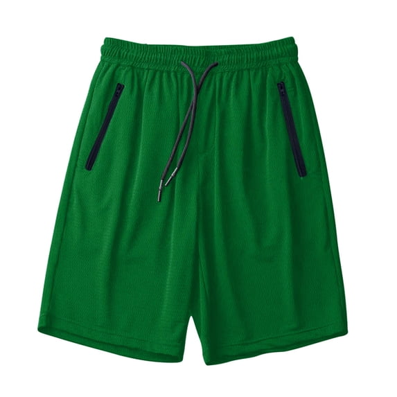 XuJwPNcy Women's Athletic Shorts Mesh Basketball Active Loose Pull-On Shorts with Zipper Pockets 5" Inseam Running Shorts