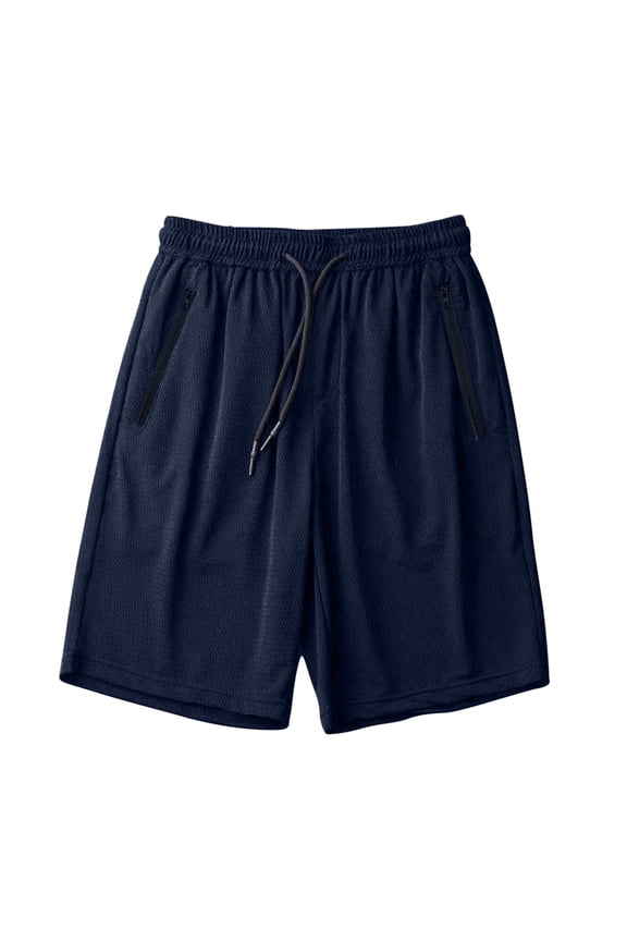 Women's Athletic Shorts Mesh Basketball Active Loose Pull-On Shorts with Zipper Pockets 5" Inseam Running Shorts
