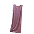 thumbnail image 1 of XuJwPNcy Women's Summer Tank Nightgown Sleeveless Sleepwear Scoop Neck Soft Comfy Nightdress Loose Modal Sleepshirt, 1 of 5