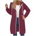 thumbnail image 1 of XuJwPNcy Women's Zip up Hoodies Fleece Long Jacket Casual Long Sleeve Fall Hoodie Sweatshirts Winter Jacket Coat, 1 of 7
