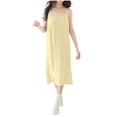 thumbnail image 1 of XuJwPNcy Womens Long Nightgowns Cotton Spaghetti Strap Scoop Neck Full Length Sleep Shirts Sleeveless Nightdress, 1 of 6