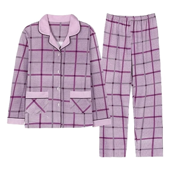 XuJwPNcy Womens Matching Pajama Sets Lounge Button down Sleepwear Wide Leg Pjs Bottom Sets 2 Piece Cotton Outfits