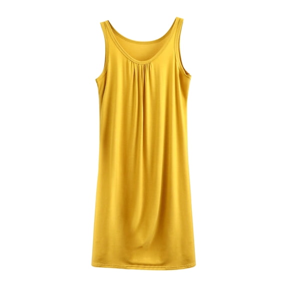 XuJwPNcy Womens Summer Nightgowns Sleeveless Plus Size Crew Neck Nightshirt Soft Comfy Loose Loungewear Sleep Dress