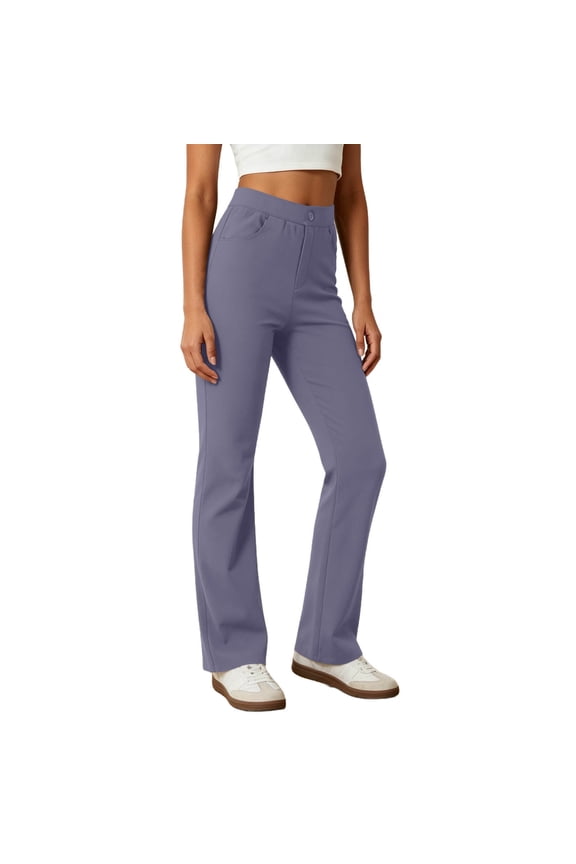 Yoga Pants Women Straight Leg Full Length Trousers with Pockets Comfortable Athletic Pants Workout Clothes Activewear