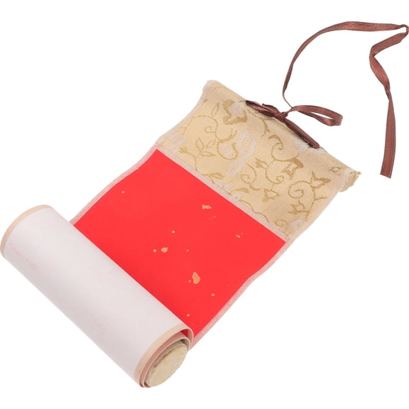 Xuan Paper Scroll DIY Painting Calligraphy Art Parchment Red