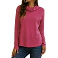 thumbnail image 1 of Xuanfei Women Cowl Neck Long Sleeve Knitted Top, 1 of 7