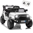 thumbnail image 1 of Xuanlur 12V Kids Electric Vehicles for Kids, Ride on Toys w/Parent Remote Control,USB, Music, LED Lights, Bluetooth, Gift for Boys Girls (White), 1 of 7