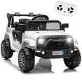 thumbnail image 1 of Xuanlur 12V Kids Electric Vehicles for Kids, Ride on Toys w/Parent Remote Control,USB, Music, LED Lights, Bluetooth, Gift for Boys Girls (White), 1 of 7