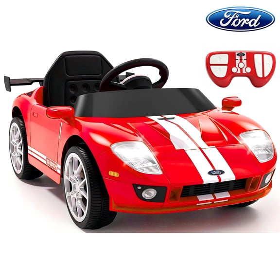 Xuanlur 12V Power Ride on Toys for Toddlers, Licensed Ford GT Ride on Cars for Kids, Kid Electric Car, Aged 1-5Y, 3 Speed, Red