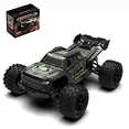thumbnail image 1 of 1:14 Scale Fast RC Cars for Adults & Kids, Max 20 MPH, 4WD Off-Road RC Trucks, All Terrain 2.4GHz Remote Control Car for Snow, Sand, Beach & Rocky Surfaces, Green, 1 of 7