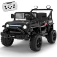 thumbnail image 1 of Xuanlur 12V Ride on Electric Truck Car for Kids, Kids Electric Vehicles w/Remote Control, Bluetooth Music, Horn, 3 Speeds, 3.5 Mph Max Speed, Soft Start, Ride on Car Toy for Toddler Kid (Black), 1 of 7