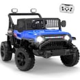 thumbnail image 1 of Xuanlur 12V Ride on Electric Truck Car for Kids, Kids Electric Vehicles w/Remote Control, Bluetooth Music, Horn, 3 Speeds, 3.5 Mph Max Speed, Soft Start, Ride on Car Toy for Toddler Kid (Blue), 1 of 7