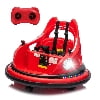 Xuanlur 12V Ride on Bumper Car for Toddlers, Electric Cars for Kids w/Parent Remote, Ride on Toys w/2-Speed, 2 Driving Mode, 360°Spin, Music, Lights, 5-Point Safety Belt, Red