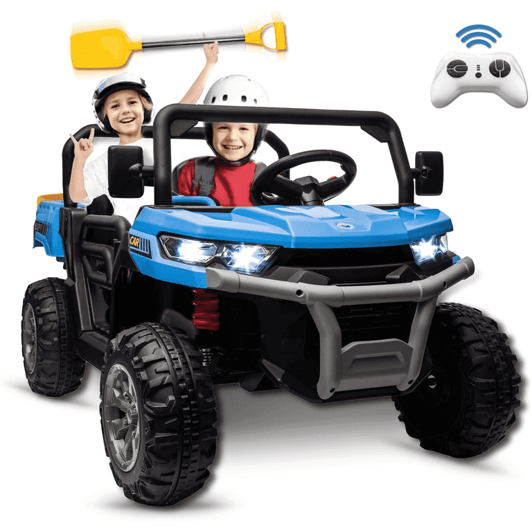 Xuanlur 24V Seater Kids Ride on Truck, Electric UTV with 2x200W