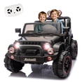 thumbnail image 1 of Xuanlur 24V Ride on Toys for Big Kids w/Width 2 Seat, Ride on Truck w/ Remote Control, Kids Electric Car for Kids, Rear Suspension, Portable Pull Rod, Light, Trunk Storage, Bluetooth, 2.5-4 MPH,Black, 1 of 7