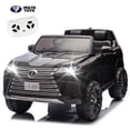 thumbnail image 1 of Xuanlur 24V 7AH Ride on Toys for Big Kids, Licensed LEXUS LX600 2 Seater 110W Motor Ride on Cars w/Remote Control, 4-Wheel Suspension, LED, Music, Power Display, Electric Car for Boys Girls, Black, 1 of 7